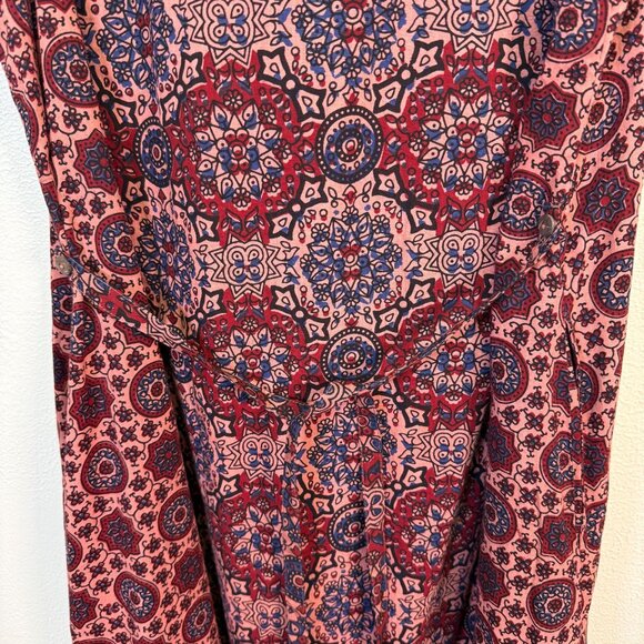 April Cornell Women's Sleeveless Floral Maxi Dress Large Bohemian Country - Picture 9 of 12